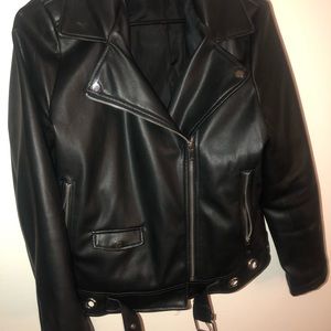 Zara Basics Faux Leather Jacket
